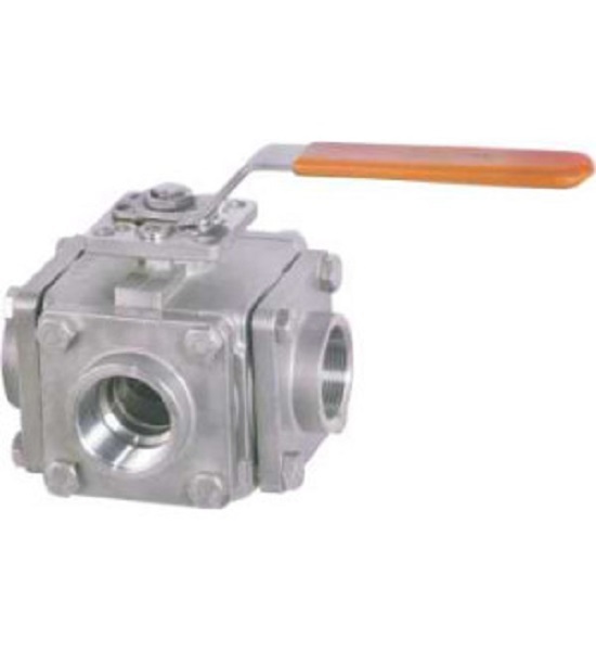 Global Valve Automation - Multi Port Ball Valve - 3-WAY BALL VALVE CLASS 150 FLOATING BALL SCREWED