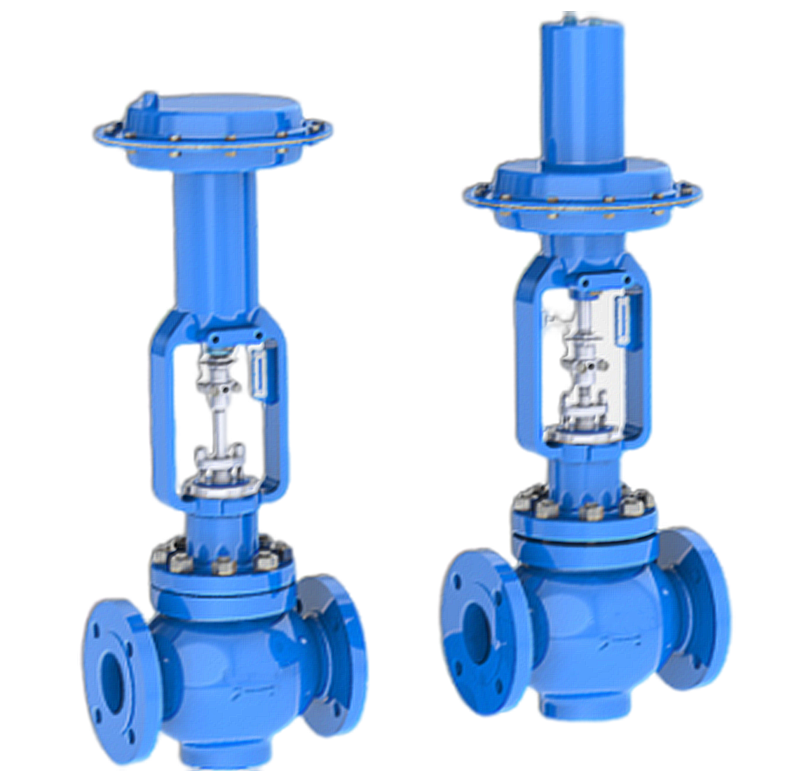 Global Valve Automation - Automation - Globe type control valve 2 Way and 3 Way