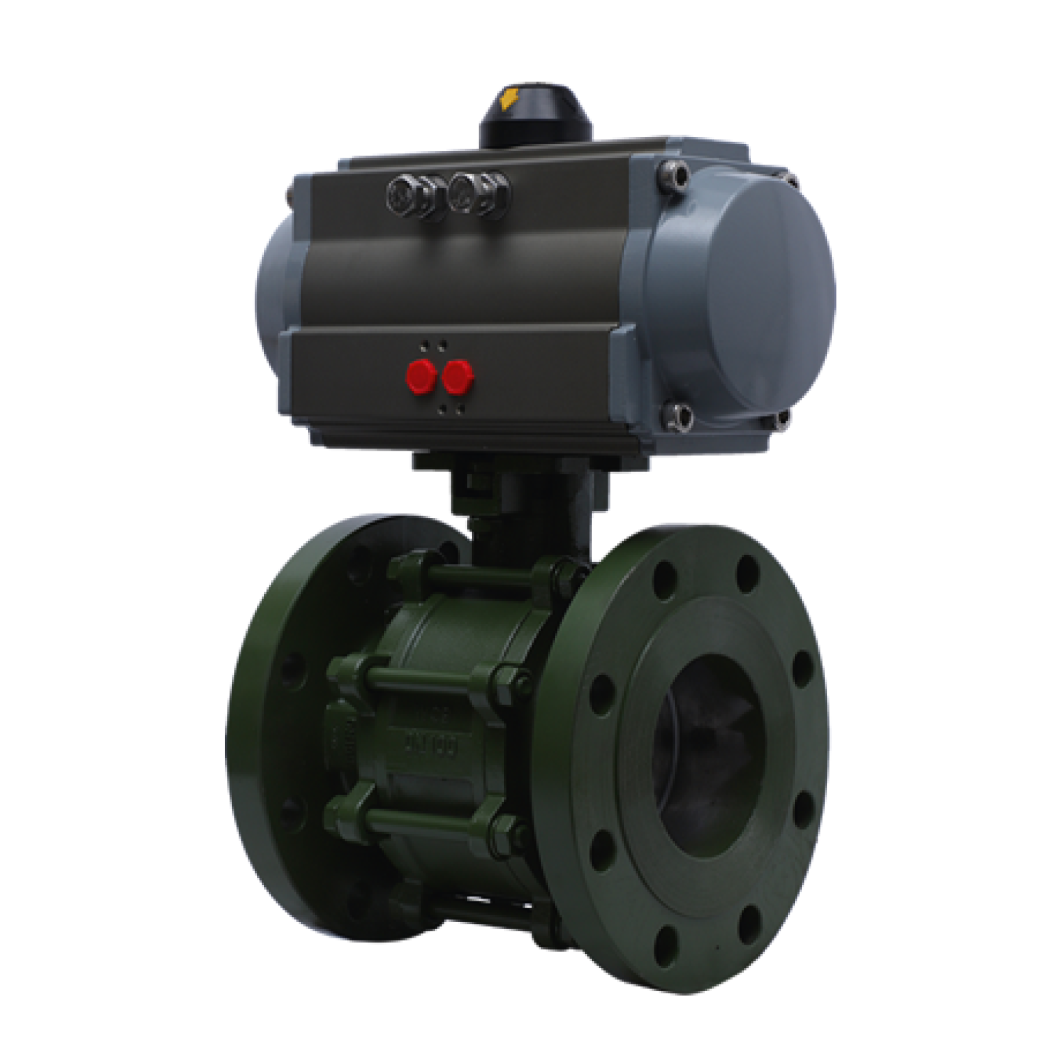 Pneumatic and Electric Actuator operated ball valve 2 way and 3 way