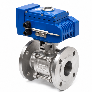 Global Valve Automation - Automation - Pneumatic and Electric Actuator operated ball valve 2 way and 3 way